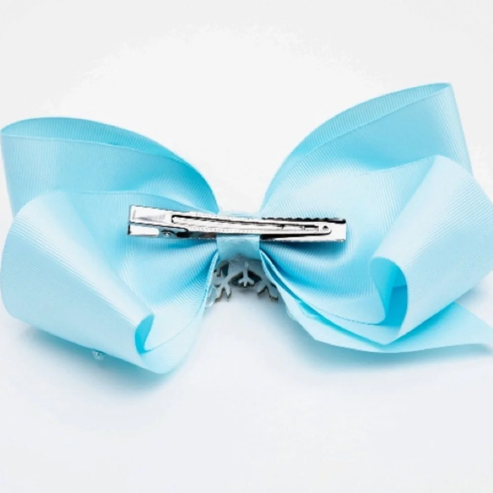 3 NWT disneys frozen 2 large hair bows embellished sparkly salon clip